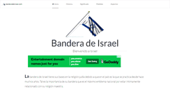 Desktop Screenshot of banderadeisrael.com